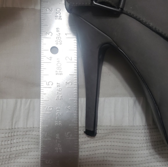 ASH Grey Platform Heels with Spikes - Picture 8 of 8